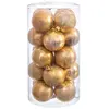 Wadiga Set de 20 boules de Noël doré - 6cm