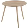 Unimasa Table Basse Ronde - WADIGA - Bois MDF - Hauteur 51 cm - Marron - Style Contemporain