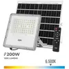 Projecteur LED Solaire GENERIQUE - 200W - Blanc froid 6500K - IP65