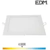 Pas de marque EDM Spot encastrable LED carré 20W 4000K 1500lm Blanc Lumeco 31584