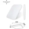 EDM Plafonnier Carré Extra-Plat 12W 840lm (60W) - Blanc du Jour 6400K