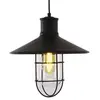 EDM - Lustre Suspendu Vintage Aluminium Noir 60W E27