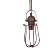 Plafonnier métallique vintage e27 60w couleur noire ø10x22cm edm