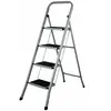 4-step folding ladder EDM Grey Steel (47 x 89 x 128 cm)