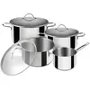 Batterie de cuisine supreme en inox 7 pièces