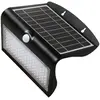 Applique murale led solaire korpass capteur 8w noir froid