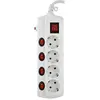 Hepoluz Multiprise 4 Prises Individuelles Avec Interrupteur 3g 1.5 M