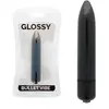Glossy Thin Vibrator noir