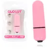 Glossy Small Pink Vibrating Bullet