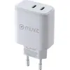 Muvit For Change Chargeur Mural Usb-c Pd 45w + Pd 20w