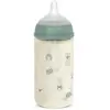 Biberon en verre Wonderland avec tétine SX Pro débit M Lapin Vert