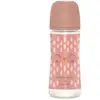 Suavinex Bonhomia Biberon Silicone L 360 ml +6M Rose | 1 pièce