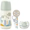 Suavinex Coffret Cadeau Biberon Sucette et Attache Sucette Dreams Bleu 270mL