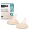 2 Tétines pour biberon anti-colique Zero.Zero BEIGE Suavinex