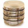 MOYCOR Table basse en rotin bicolore Ø 46 cm