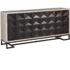 MOYCOR Buffet en bois d'acacia noire L 183 cm