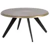 MOYCOR Table basse en aluminium couleur bronze Ø 80 cm
