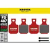 Paire de plaquettes galfer semi metallique magura mt5 mt7 advanced