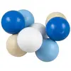 Detoa 8 boules en bois éveil bleu