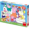 3 Puzzles - Peppa Pig 55 Pièces  Dino