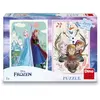 Dino 2 Puzzles - La Reine des Neiges : Anna & Elsa