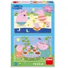 Dino 2 Puzzles - Peppa Pig: En Vacances