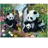 Puzzle 1000 pièces Les pandas - DINO - Animaux - Niveau moyen