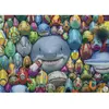 Dino Puzzle 1000 pièces : Poissons Colorés