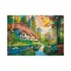 Puzzle 2000 pièces : Maison au bord de la rivière