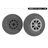 Roue Eduard North-American P-51D Mustang wheels  1/48 ED648092  - Roues d'avions