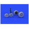 F-104 Undercarriage Wheels Late F.hasega - 1:48e - Eduard Accessories