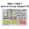 Accessoire Eduard siège éjectable Martin Baker Mk.7 / grey type pour F-4 - pièces pré-peintes en couleur (pour maquettes Hasegawa)  1/48 EDUA49015  - 