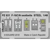 Accessoire Eduard Locheed-Martin F-16C/N Fighting Falcon seatbelts STEEL (designed to be used with Tamiya kits)  1/48 EDFE931  - Kit de superdétail po
