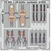 Accessoire Eduard Ceinture de sécurité Aero L-29 'Delfin' STEEL (conçu pour être utilisé avec les kits AMK)  1/48 EDFE999  - Kit de superdétail pour a