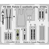 Accessoire Eduard Ceintures de sécurité Renault Rafale C gris STEEL (conçu pour être utilisé avec les kits Revell)  1/48 EDFE968  - Kit de superdétail