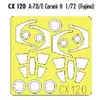 Accessoire Eduard Vought A-7D Corsair / Vought A-7E Corsair II (pour maquettes Fujimi) 1/72EDUACX120  - Masques de verrières maquettes avions 