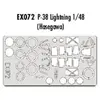 MAQUETTE P 38 LIGHTNING HASEGAWA 1/48 EDUARD EX072
