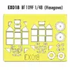 MAQUETTE BF 109F HASEGAWA 1/48 EDUARD EX018