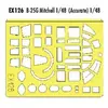 Accessoire Eduard North American B-25G Mitchell (pour maquettes Accurate Miniatures) (fait à partir de bande jaune de Kabuki japonais)  1/48 EDEX126
