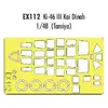 Accessoire Eduard Mitsubishi Ki-46 III Dinah Kai (pour maquettes Tamiya) (fait à partir de bande jaune de Kabuki japonais)  1/48 EDEX112  - Masques de