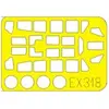 Accessoire Eduard Mitsubishi A6M3 modèle 32 Zero 1/48 (pour maquettes Tamiya)  1/48 EDEX318  - Masques de verrières maquettes avions