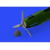 Moteur Messerschmitt Bf-109F hélice EARLY (conçu pour être utilisé avec les kits Eduard)  1/48 EDUA648289  - Moteurs et hélices d'avions