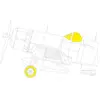 Accessoire Eduard F4U-1D 1/48 HOBBY BOSS  1/48 7379935  - Masques de verrières maquettes avions