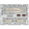 P-51d Interior Late Ser. 20-35 Seatbelts Steel F.tamiya - 1:32e - Edua...