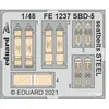 Eduard Ceintures de sécurité SBD-5 ACIER, pour REVELL  1/48 EduaFE1237  - Pièces photodécoupées - usage général