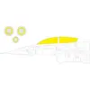 Accessoire Eduard Lockheed-Martin F-16D Block 30/40/50 1/48 (designed to be used with Kinetic Model kits) EduaEX966  - Masques de verrières maquettes