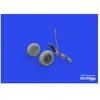 Accessoire Eduard Roues TBF/TBM avec motif 1/48 ACADEMY  1/48 3968965  - Kit de superdétail pour avions