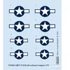 Décal Eduard P-51D US national insignia 1/723972051  - Décalcomanies pour avions civils