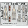 Eduard P-51D seatbelts STEEL 1/727550826  - Pièces photodécoupées - usage général