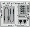 Eduard Chipmunk T.20 seatbelts STEEL AIRFIX  1/48 7241497  - Pièces photodécoupées - usage général